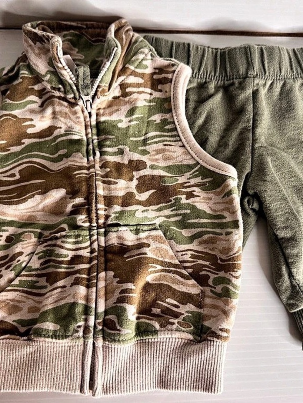 Carter’s Baby 3 Month • Camo Vest & Pants Set